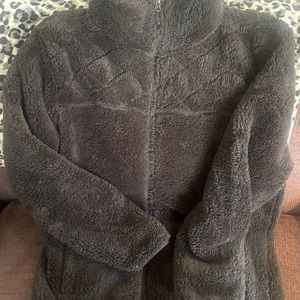 Black zip up fleece jacket size XL